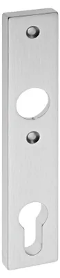 Produktbild von EDI 1317 Kurzschild für Schloßkasten PZ Edelstahl matt