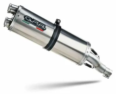 Immagine prodotto di Marmitta Slip-On GPR Dual Inox con db killer e raccordo Suzuki V-STROM DL DE-SE 800 e5+