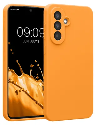 Produktbild von kwmobile Hülle kompatibel mit Samsung Galaxy A56 5G - Hülle Silikon gummiert - Handyhülle - Handy Case in Fruity Orange