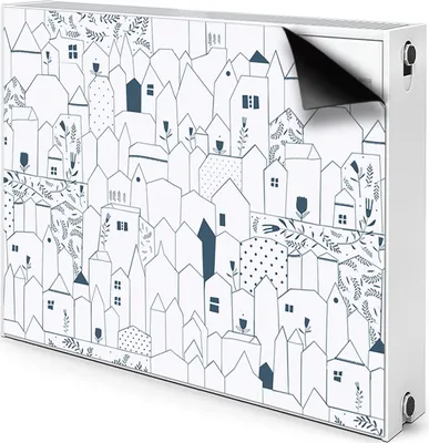Obrázek produktu pro Magnet Radiator Magnet Mat kryt radiátoru kryt radiátoru topení 80x60 cm - Hütten