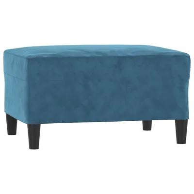 Produktbild von Fußhocker Blau 70x55x41 cm Samt