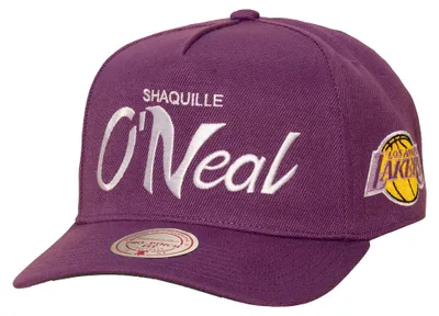 Produktbild von Mitchell & Ness NBA Pro Pinch Snapback Cap Los Angeles Lakers Hardwood Classics Player Script Shaquille O'Neal