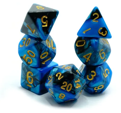 Productafbeelding van Polyset Dobbelstenen Set van 7 Stuks voor Rollenspellen