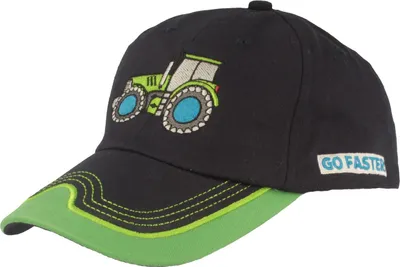 Fiebig Kinder Baseball-Cap mit Traktor-Muster in grün