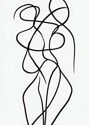 Obrázok produktu pre Plagát 50 x 70 cm Curviness Minimalistický, škandinávsky štýl interiérov, Boho