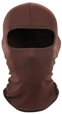 Produktbild von Dunkelbraune Sturmhaube – Sturmhaube – Mütze – Gesichtshut – Braun – Einheitsgröße – Elastisch – Motor-3-Loch-Gesichtsmaske – Sturmhaube – Universal – Skimaske – Snowboardmaske – CHPN