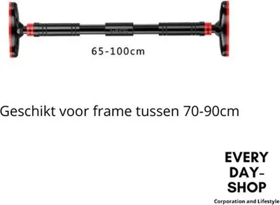 Produktbild von Famanu Klimmzugstange - Verstellbar von 65 bis 100 cm - Für Türmontage