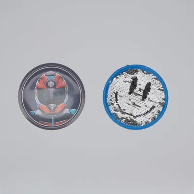 Produktbild von Beckmann Pailelettenbuttons 2 Stück Smiley