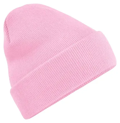 Image de Bonnet tricoté unie Beechfield pour adultes FK1482 (taille unique) (rose)