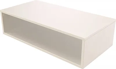 Image de Cube de rangement en bois 100 x 50 cm - Blanc