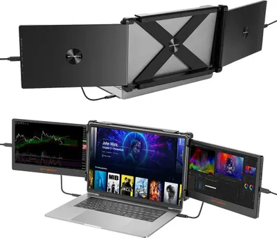 Obrázok produktu pre Prenosný duálny monitor pre notebook – rozšírenie obrazovky Mate X – 2×29,5 cm IPS Full HD 1920×1080, 60 Hz, HDR10, 16:9, pre notebooky s uhlopriečkou 33,3–44 cm, EU zástrčka – biela