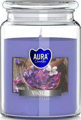 Produktbild von Bispol Duftkerze im Glas violett SND99-131