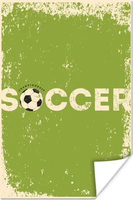 Produktbild von MuchoWow® Poster Zitate - Fußball - Meisterschaft 80x120 cm - Papierdruck