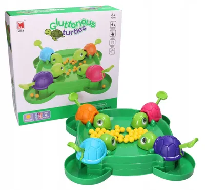 Produktbild von Pegaz Hungrige Schildkröten Geschicklichkeitsspiel für Kinder