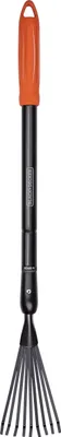 Produktbild von BLACK+DECKER Laubrechen BXGTTO7050 Verstellbar von 77 bis 110 CM - Rasenrechen - Harke - Rostbeständig - Schwarz/Orange