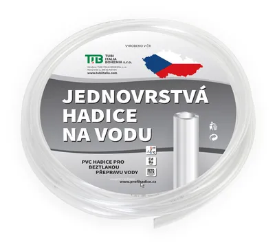 Immagine prodotto di Tubo da giardino TUBI monostrato 6 × 10 mm, trasparente - lunghezza 50 m