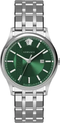 A close-up studio shot of a men's watch.