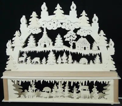 Produktbild von Original Erzgebirgischer Marken Schwibbogen Lichterbogen 50 x 43 cm K50-0_35