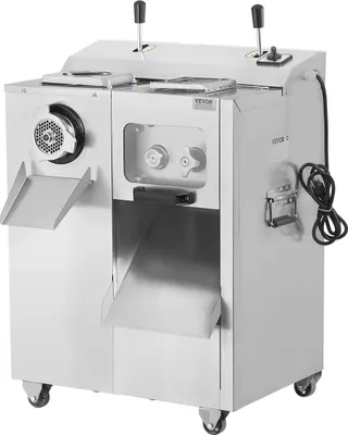 Image de Hachoir à viande électrique commercial avec trancheuse, 14 lb/min, machine à farcir les saucisses