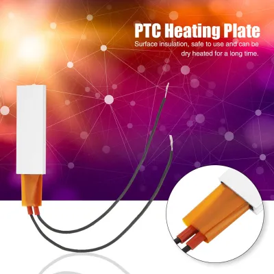 Zdjęcie produktu dla 12V 70 ℃ Aluminiowa obudowa Element grzejny PTC Grzałka płytowa z termostatem