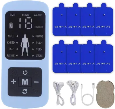 Produktbild von TENS EMS Massagegerät – 8 Modi & 19 Intensitäten für Rücken, Nacken & Beine