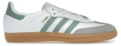 Produktbild von adidas Samba OG Cloud White Silver Green (GS) - EU 35.5