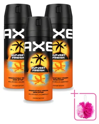 Obrázek produktu pro 3 kusy deodorantu Axe Bodyspray Sunset Fresh - 150 ml - balení