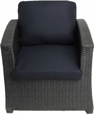 Obrázok produktu pre Polyratanový vankúš na kreslo 1ks Modrá-Sedadlo 56x52cm+56x50cm|Vankúše na záhradný nábytok, Ratanové vankúše na kreslá, Vankúš na záhradné stoličky