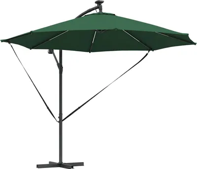 Zdjęcie produktu dla Parasol plażowy Ze LED Lights Zielony 294 x 294 x 248 cm