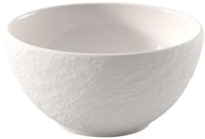 Zdjęcie produktu dla Villeroy & Boch Manufacture, Miska na płatki, Okrągły, Porcelana, Biały, 0,43 l, 14 cm