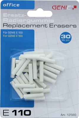 Produktbild von Genie E 100, Gummi, Weiß, 25 mm, 5 mm, 24 g, 30 Stück(e)
