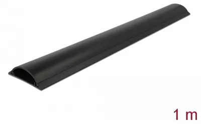 Produktbild von DeLOCK Kabelkanal selbstklebend 70 x 20 mm - Länge 1 m schwarz, Schwarz, PVC, Klebeband, 70 mm, 1 Stück(e)