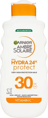 Produktbild von Garnier Ambre Solaire Hydra 24 Sonnenmilch LSF 30 (175 ml)