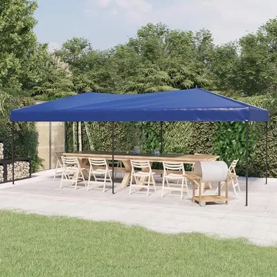 Produktbild von Partyzelt Faltbar, Pavillon, Party Zelt, Bierzelt, Faltpavillon, Gartenzelt, Lackierzelt, Zelt Garage, Zeltgarage, Blau 3x6 m