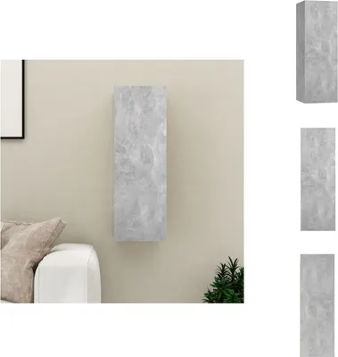 Immagine prodotto di mobile TV vidaXL grigio cemento 30,5x30x90 cm materiale a base di legno - Mobili TV
