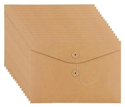 Produktbild von Kraftpapier-A4-Mappen mit Klettverschluss, braun, 310x235mm