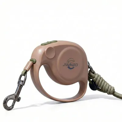 Produktbild von Mini Rollleine für Hunde 2m - Einziehbare Hundeleine im Elefanten-Design, Braun