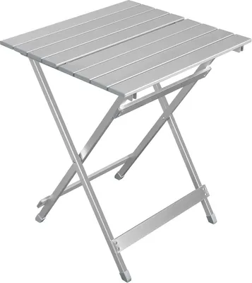 Produktbild von WOLTU Campingtisch Klappbar aus Aluminium, 50.5x47x59.5 cm (LxBxH) Beistelltisch, Silber