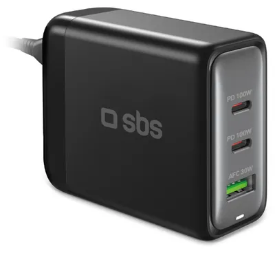 Obrázek produktu pro SBS TECHGSTUSB2C100W, Vnitřní, AC, Černá