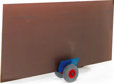 Produktbild von Rollcart Plattenroller 320x320mm zum Plattentransport 200kg Tragkraft Vollgummi