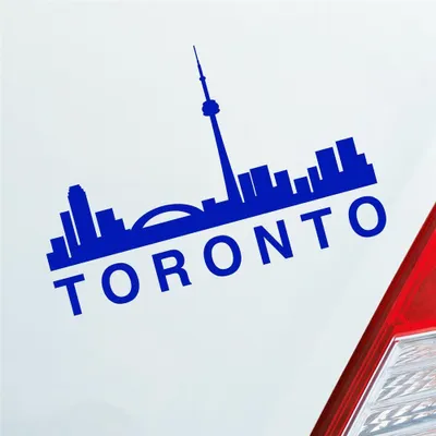 Produktbild von Auto Aufkleber Toronto Stadt City USA Kalifornien State 14x10 cm Dunkelblau Sticker Heckscheibenaufkleber