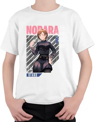 Produktbild von Nobara Jujutsu Kaisen Anime Ästhetik Otaku Geschenk Manga Vintage Uni Kinder T-Shirt, Weiß, 104