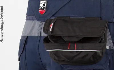 Produktbild von Qualitex  - Material-Gürteltasche IRON aus Cordura - viel Stauraum für Werkzeuge - in Farbe: schwarz - Herren: one size