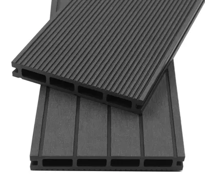 Produktbild von HOME DELUXE - WPC Terrassendielen SAMANA - Anthrazit, 10m² - Inkl. Unterkonstruktion und kompl. Zubehör I Terrassenboden Poolumrandung Balkonbelag