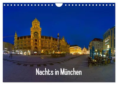 Produktbild von Nachts in München (Wandkalender 2027 DIN A4 quer), CALVENDO Monatskalender