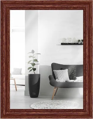 Produktbild von MendeFrames Wandspiegel H740 Shabby-Chic 30x90 cm braun