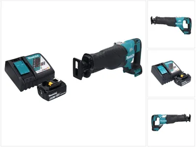 Image de Makita DJR 187 RG1 Scie sabre sans fil 18 V brushless + 1x Batterie 6,0 Ah + Chargeur