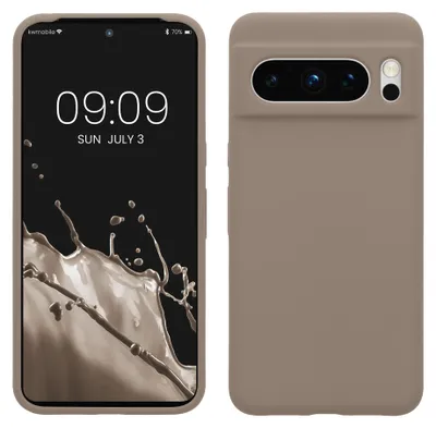 Produktbild von kwmobile Handyhülle für Google Pixel 8 Pro Hülle, für Pixel 8 Pro Case - Hülle Silikon - kabelloses Laden - Taupe