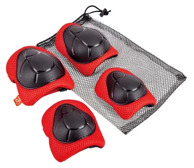 Immagine prodotto di Hape bambini ginocchiere e gomitiere rosse - giocattolo di protezione