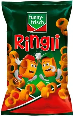 Produktbild von funny frisch Ringli knusprige Kartoffelringe mit Paprika Geschmack 35g